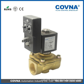 brass solenoid valve with timer, direct acting electrical water valve